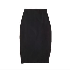 High waisted pencil skirt